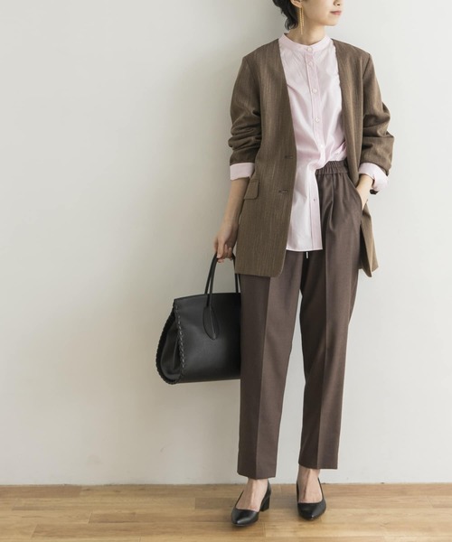 URBAN RESEARCH（アーバンリサーチ）の「ツイルストレッチドロストテーパードパンツ（その他パンツ・レディース・ベージュ/ブラウン/オレンジ・38/36/34）」の21枚目の写真