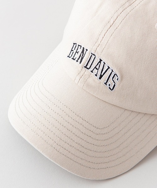 BEN DAVIS(ベンデイビス)の「【BEN DAVIS/ベンデイビス】クラシックロゴローキャップ(キャップ・メンズ・ホワイト/ブラック/ベージュ/グレー/スミクロ・FREE)」の6枚目の写真