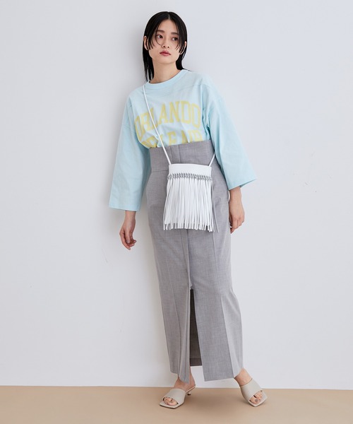 ADAM ET ROPE'（アダムエロペ）の「フットプリントT（Tシャツ/カットソー・レディース・ホワイト/ホワイト系その他/ブルー系その他5/ブルー系その他6・FREE）」の17枚目の写真