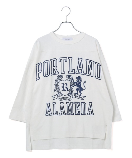 ADAM ET ROPE'（アダムエロペ）の「フットプリントT（Tシャツ/カットソー・レディース・ホワイト/ホワイト系その他/ブルー系その他5/ブルー系その他6・FREE）」の5枚目の写真