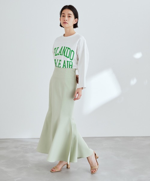 ADAM ET ROPE'（アダムエロペ）の「フットプリントT（Tシャツ/カットソー・レディース・ホワイト/ホワイト系その他/ブルー系その他5/ブルー系その他6・FREE）」の7枚目の写真