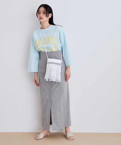 ADAM ET ROPE'（アダムエロペ）の「フットプリントT（Tシャツ/カットソー・レディース・ホワイト/ホワイト系その他/ブルー系その他5/ブルー系その他6・FREE）」の16枚目の写真