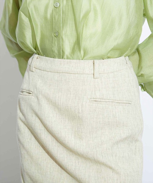 REDYAZEL（レディアゼル）の「サイドファスナーツイードミニスカート（スカート・レディース・ベージュ/ブルー/グリーン・SMALL/MEDIUM/X-SMALL）」の22枚目の写真