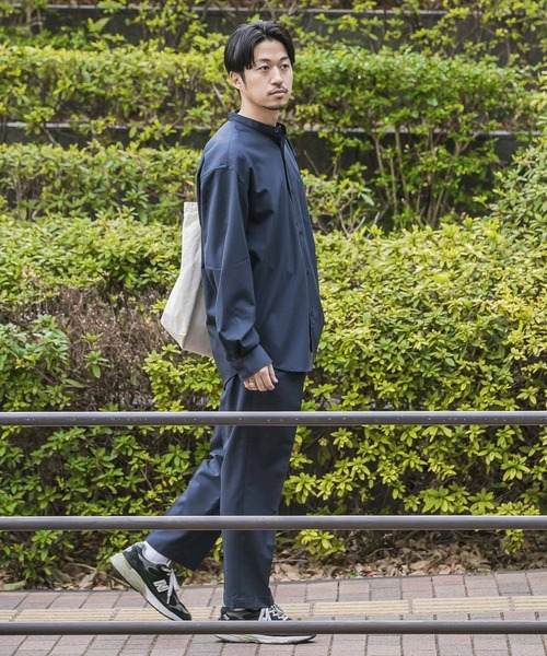 URBAN RESEARCH（アーバンリサーチ）の「WASHABLEウールバンドカラーシャツ（シャツ/ブラウス・メンズ・チャコールグレー/ネイビー/グレー系その他・SMALL/MEDIUM/LARGE）」の16枚目の写真