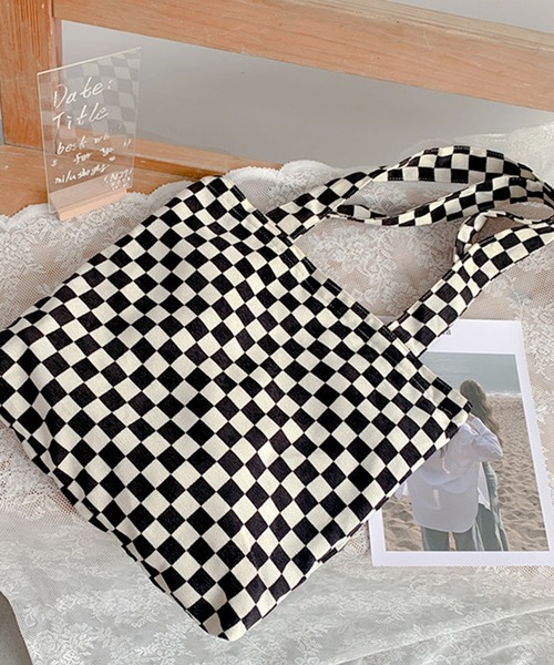 florist（フローリスト）の「【A4対応】トレンド柄コーデュロイトートバッグ（トートバッグ・レディース・レオパード/チェック/ゼブラ・FREE）」の9枚目の写真