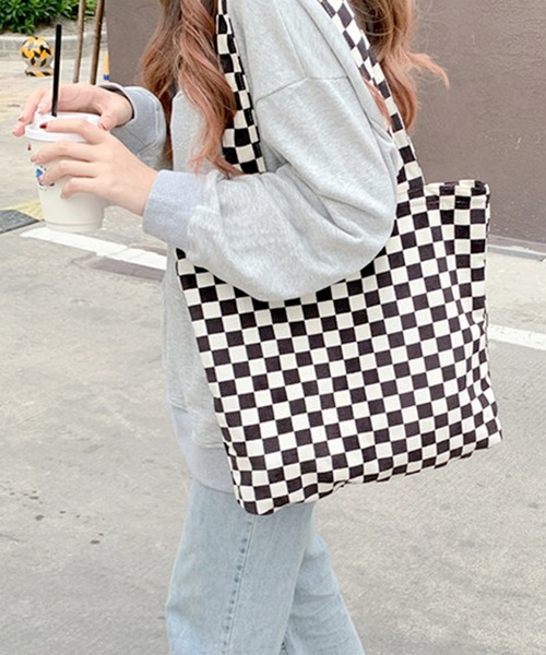 florist（フローリスト）の「【A4対応】トレンド柄コーデュロイトートバッグ（トートバッグ・レディース・レオパード/チェック/ゼブラ・FREE）」の18枚目の写真