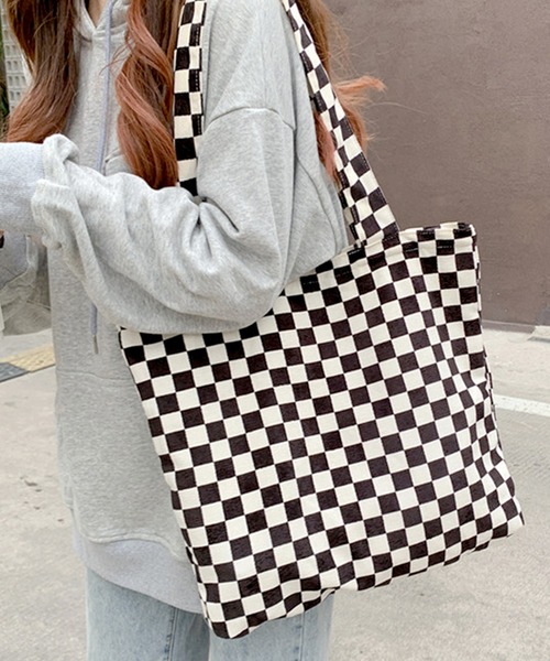 florist（フローリスト）の「【A4対応】トレンド柄コーデュロイトートバッグ（トートバッグ・レディース・レオパード/チェック/ゼブラ・FREE）」の5枚目の写真