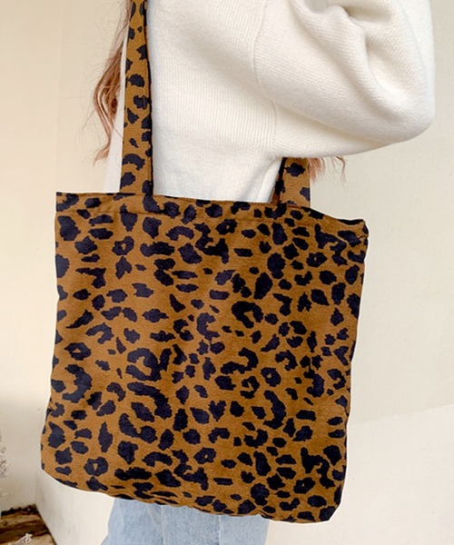 florist（フローリスト）の「【A4対応】トレンド柄コーデュロイトートバッグ（トートバッグ・レディース・レオパード/チェック/ゼブラ・FREE）」の10枚目の写真