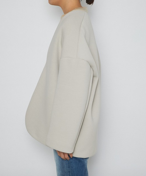 RIVE DROITE（リヴドロワ）の「ダンボールミドルコート（ブルゾン・レディース・ベージュ/アイボリー・FREE）」の12枚目の写真