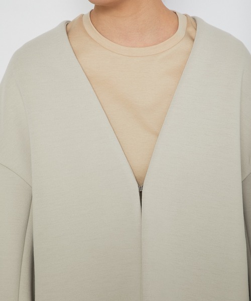 RIVE DROITE（リヴドロワ）の「ダンボールミドルコート（ブルゾン・レディース・ベージュ/アイボリー・FREE）」の10枚目の写真