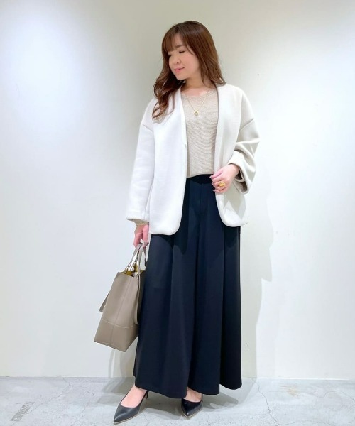 RIVE DROITE（リヴドロワ）の「ダンボールミドルコート（ブルゾン・レディース・ベージュ/アイボリー・FREE）」の3枚目の写真