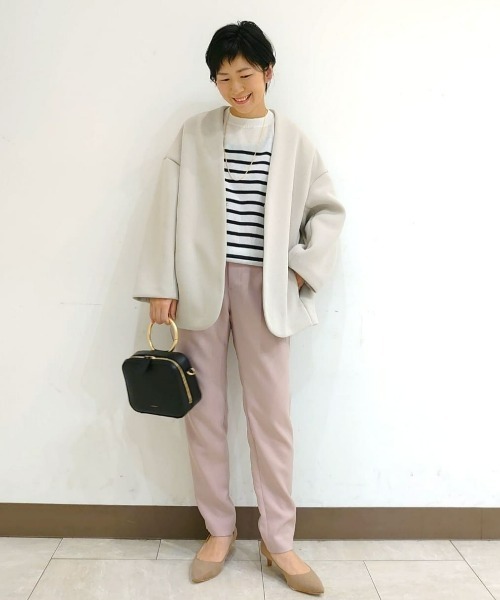 RIVE DROITE（リヴドロワ）の「ダンボールミドルコート（ブルゾン・レディース・ベージュ/アイボリー・FREE）」の5枚目の写真