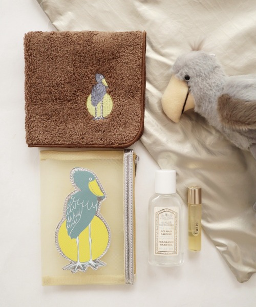 Actually（アクチュアリー）の「ハシビロコウ タオルハンカチ（ハンカチ/ハンドタオル・レディース・ブラウン・フリー）」の2枚目の写真