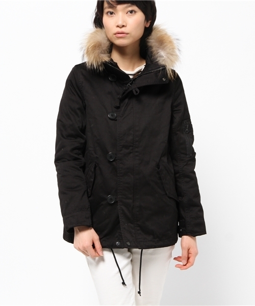 OUTLET(アウトレット)の「【robbem】ミリタリーコート(ミリタリージャケット・レディース・ネイビー/ブラック/カーキ・38/40)」の1枚目の写真