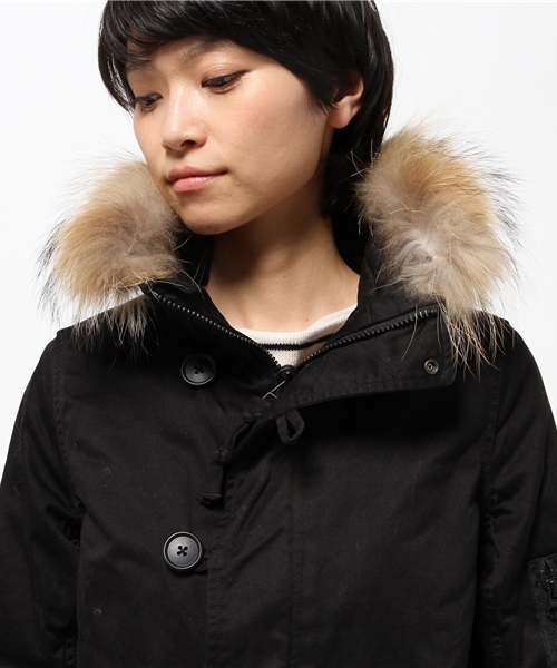 OUTLET(アウトレット)の「【robbem】ミリタリーコート(ミリタリージャケット・レディース・ネイビー/ブラック/カーキ・38/40)」の8枚目の写真