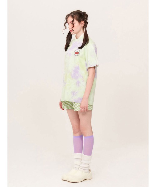 tシャツ KIRSH DOODLE CHERRY TIE-DYE CIRCLE LOGO T-SHIRT HS レディース セール】KIRSH DOODLE CHERRY TIE-DYE CIRCLE LOGO T-SHIRT HS