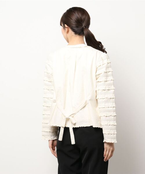 PINK HOUSE（ピンクハウス）の「バージラーデニムフリルジャケット