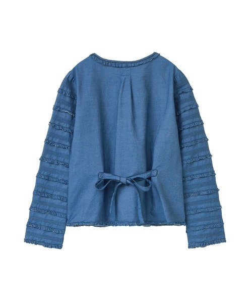 PINK HOUSE（ピンクハウス）の「バージラーデニムフリルジャケット