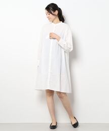 Samansa Mos2 blue | シャツワンピース(ワンピース)