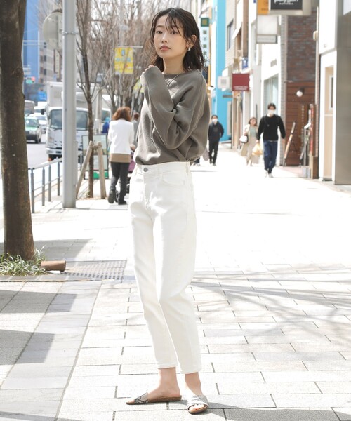EDWIN(エドウィン)の「◆【EDWIN】別注デニムテーパードパンツ(デニムパンツ・レディース・ネイビー/グレー/ブルー/ホワイト系・11/12/13)」の22枚目の写真