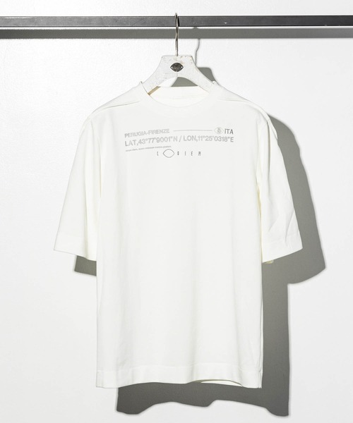 C DIEM(カルペディエム)の「C DIEM(カルペディエム)ハイデンプリント半袖Tシャツ(Tシャツ/カットソー・メンズ・ホワイト/ブラック・S/M/L)」の2枚目の写真