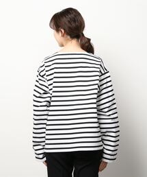 Traditional Weatherwear 新品 ボーダーバスクシャツ 定価16500円 BNB SHIRT BF Ｔシャツ カットソー ブルー ホワイト レディース トラディショナルウェザーウェア【中古】5-0220M∞ Traditional Weatherwear 新品 ボーダーバスクシャツ 定価16500