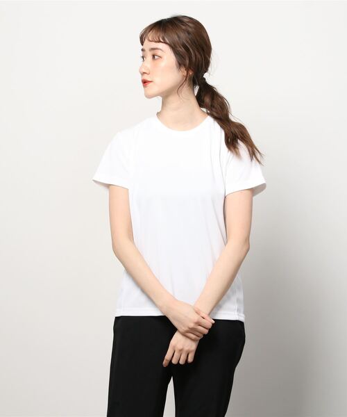 IGNIO（イグニオ）の「イグニオ  半袖Tシャツ（Tシャツ/カットソー・レディース・ブラック/ベビーピンク/ホワイト/ネイビー/ライラック/ブルー・XS/XL/M/S/L/2XL）」の2枚目の写真