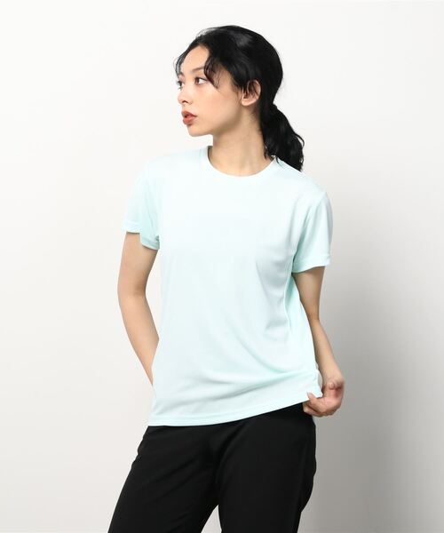 IGNIO（イグニオ）の「イグニオ  半袖Tシャツ（Tシャツ/カットソー・レディース・ブラック/ベビーピンク/ホワイト/ネイビー/ライラック/ブルー・XS/XL/M/S/L/2XL）」の4枚目の写真