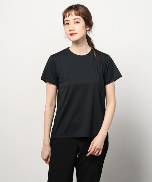 IGNIO（イグニオ）の「イグニオ  半袖Tシャツ（Tシャツ/カットソー・レディース・ブラック/ベビーピンク/ホワイト/ネイビー/ライラック/ブルー・XS/XL/M/S/L/2XL）」の3枚目の写真