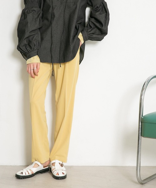 KBF（ケイビーエフ）の「イージースラックスパンツ（スラックス・レディース・ダークブラウン/ベージュ系その他/ピンク・ONE）」の12枚目の写真