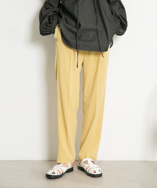 KBF（ケイビーエフ）の「イージースラックスパンツ（スラックス・レディース・ダークブラウン/ベージュ系その他/ピンク・ONE）」の4枚目の写真