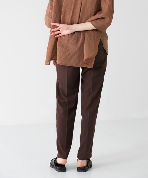 KBF（ケイビーエフ）の「イージースラックスパンツ（スラックス・レディース・ダークブラウン/ベージュ系その他/ピンク・ONE）」の13枚目の写真