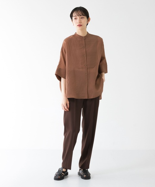 KBF（ケイビーエフ）の「イージースラックスパンツ（スラックス・レディース・ダークブラウン/ベージュ系その他/ピンク・ONE）」の5枚目の写真