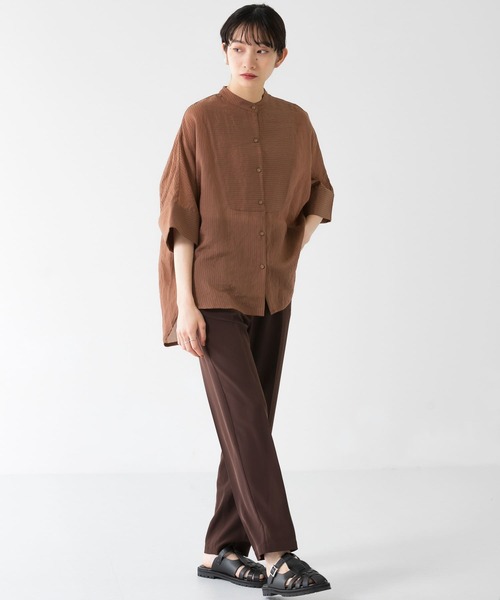 KBF（ケイビーエフ）の「イージースラックスパンツ（スラックス・レディース・ダークブラウン/ベージュ系その他/ピンク・ONE）」の21枚目の写真