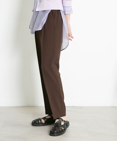 KBF（ケイビーエフ）の「イージースラックスパンツ（スラックス・レディース・ダークブラウン/ベージュ系その他/ピンク・ONE）」の18枚目の写真