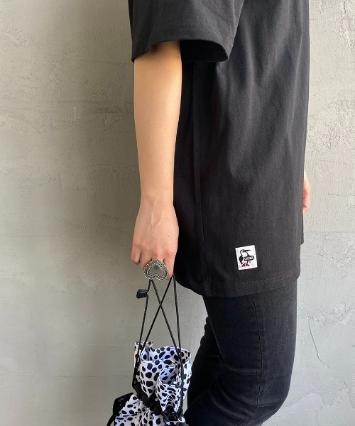 CHUMS（チャムス）の「[CHUMS/チャムス] ミニボートロゴプリントTシャツ（Tシャツ/カットソー・レディース・ブラック/ホワイト/ネイビー・L/M/XXL/XL）」の12枚目の写真
