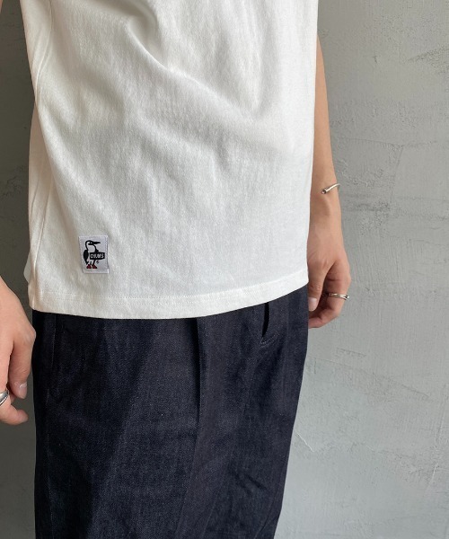 CHUMS（チャムス）の「[CHUMS/チャムス] ミニボートロゴプリントTシャツ（Tシャツ/カットソー・レディース・ブラック/ホワイト/ネイビー・L/M/XXL/XL）」の5枚目の写真