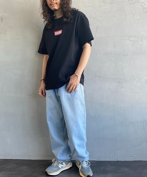 CHUMS（チャムス）の「[CHUMS/チャムス] ミニボートロゴプリントTシャツ（Tシャツ/カットソー・レディース・ブラック/ホワイト/ネイビー・L/M/XXL/XL）」の9枚目の写真