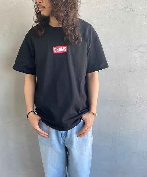 CHUMS（チャムス）の「[CHUMS/チャムス] ミニボートロゴプリントTシャツ（Tシャツ/カットソー・レディース・ブラック/ホワイト/ネイビー・L/M/XXL/XL）」の7枚目の写真