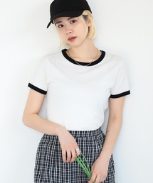 Ray BEAMS | Ray BEAMS / コンパクト リンガー Tシャツ(Tシャツ/カットソー)