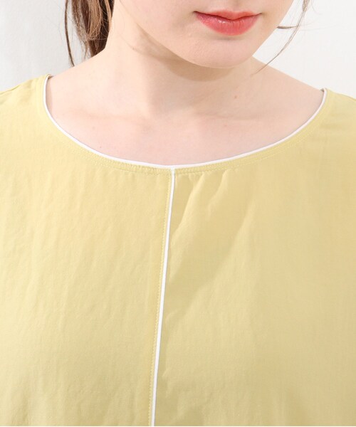 DRESKIP（ドレスキップ）の「◆配色パイピングブラウス（シャツ/ブラウス・レディース・オフホワイト/ブラック/イエロー系その他・02/03/04）」の15枚目の写真