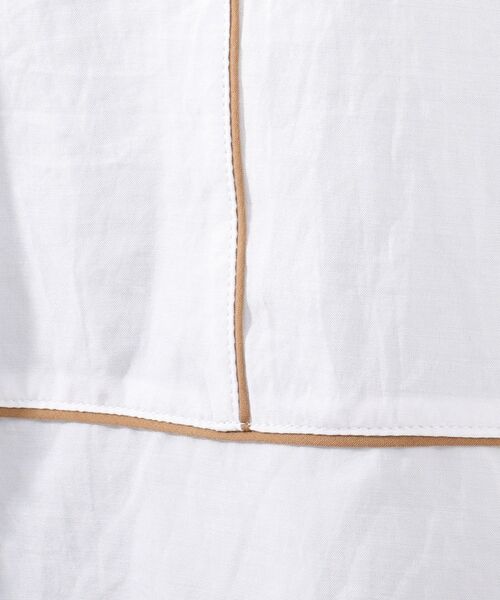 DRESKIP（ドレスキップ）の「◆配色パイピングブラウス（シャツ/ブラウス・レディース・オフホワイト/ブラック/イエロー系その他・02/03/04）」の5枚目の写真