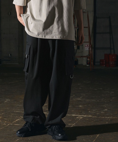 act'm（アクトム）の「【act'm】TRワイドカーゴパンツ（カーゴパンツ・メンズ・ライトグレー/ブラック/ダークグリーン・S/M/L）」の6枚目の写真