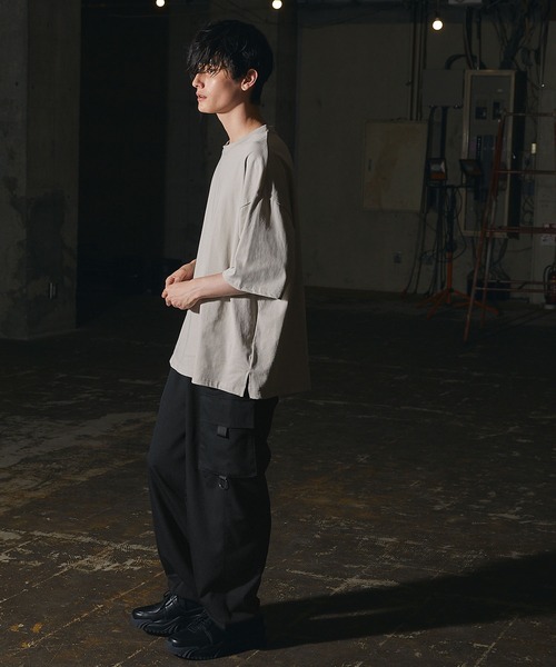 act'm（アクトム）の「【act'm】TRワイドカーゴパンツ（カーゴパンツ・メンズ・ライトグレー/ブラック/ダークグリーン・S/M/L）」の9枚目の写真