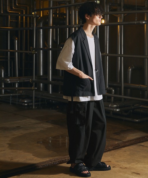 act'm（アクトム）の「【act'm】TRワイドカーゴパンツ（カーゴパンツ・メンズ・ライトグレー/ブラック/ダークグリーン・S/M/L）」の12枚目の写真