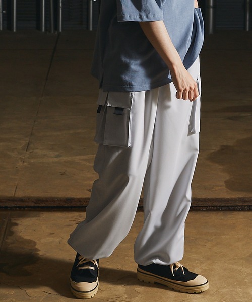 act'm（アクトム）の「【act'm】TRワイドカーゴパンツ（カーゴパンツ・メンズ・ライトグレー/ブラック/ダークグリーン・S/M/L）」の15枚目の写真