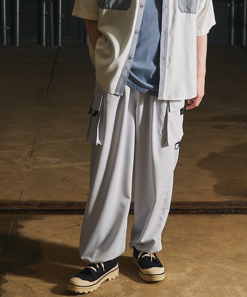 act'm（アクトム）の「【act'm】TRワイドカーゴパンツ（カーゴパンツ・メンズ・ライトグレー/ブラック/ダークグリーン・S/M/L）」の17枚目の写真