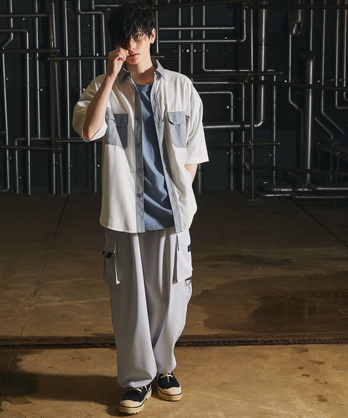 act'm（アクトム）の「【act'm】TRワイドカーゴパンツ（カーゴパンツ・メンズ・ライトグレー/ブラック/ダークグリーン・S/M/L）」の22枚目の写真