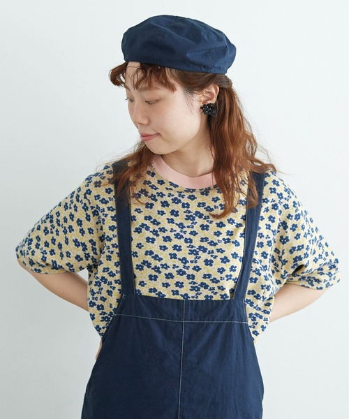 chambre de charme（シャンブルドゥシャーム）の「●cdc ブーゲンビリアの花ジャカード Ｔシャツ（Tシャツ/カットソー・レディース・ピンク/グリーン・FREE）」の22枚目の写真