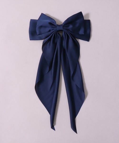 BAYBLO(ベイブロ)の「(SB)サテン ビッグリボン バレッタ(バレッタ/ヘアクリップ・レディース・グリーン/ライトオリーブ/ライトグレー/ブラック/ネイビー/ブラック系その他/グリーン系その他/ピンク系その他/ネイビー系/ゴールド/ワイン・ONE SIZE)」の16枚目の写真